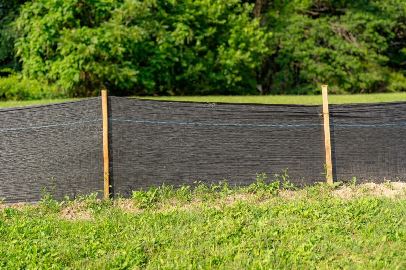 Completed Silt Fence Installation